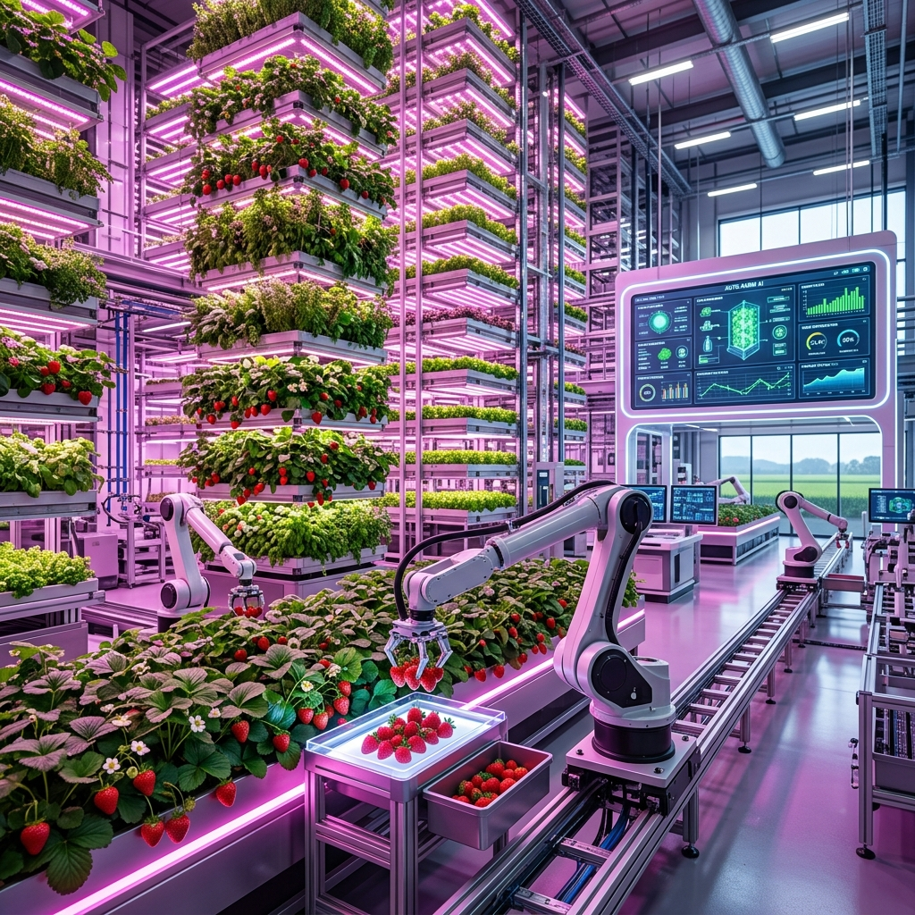 Robotized vertical farm