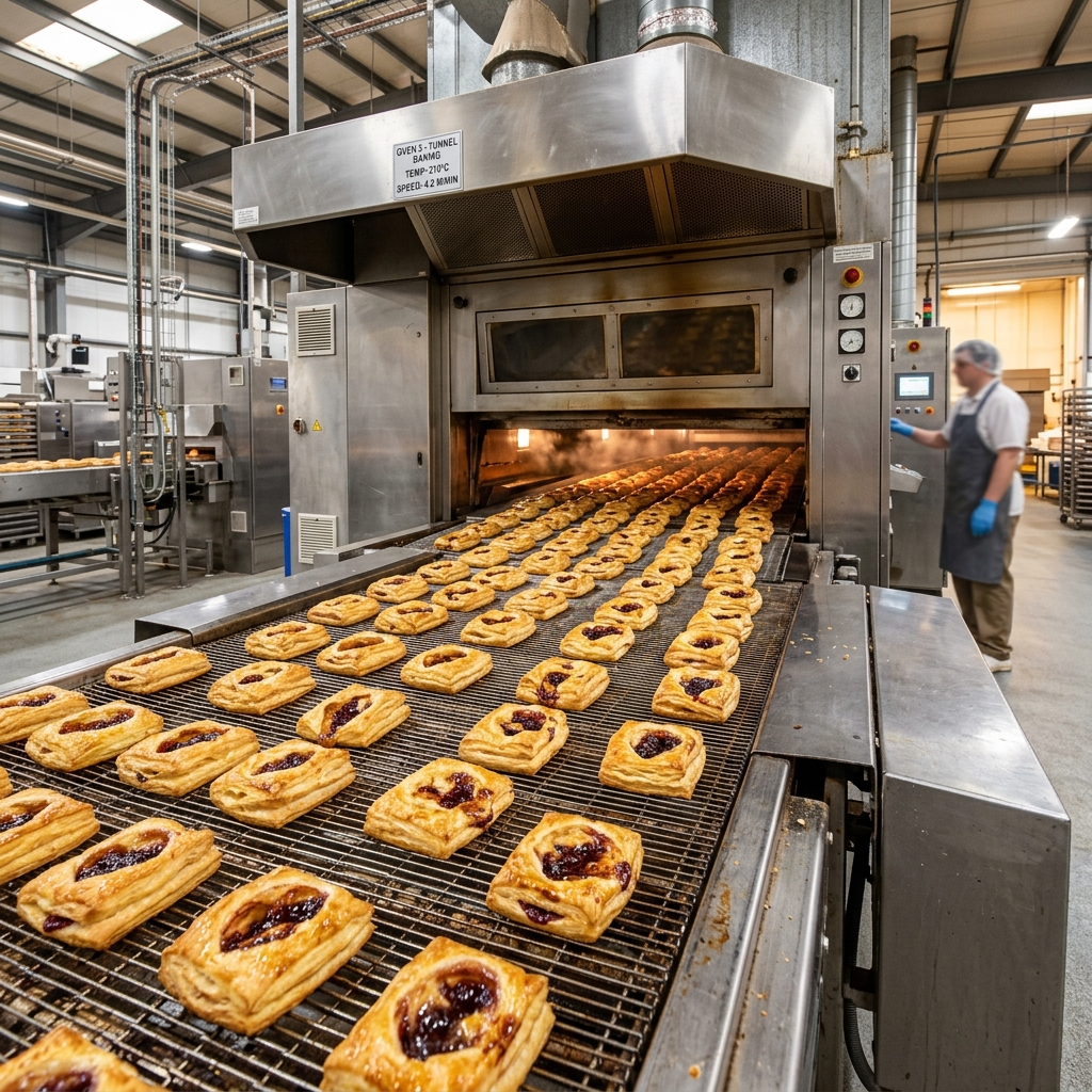 Confectionery tunnel oven
