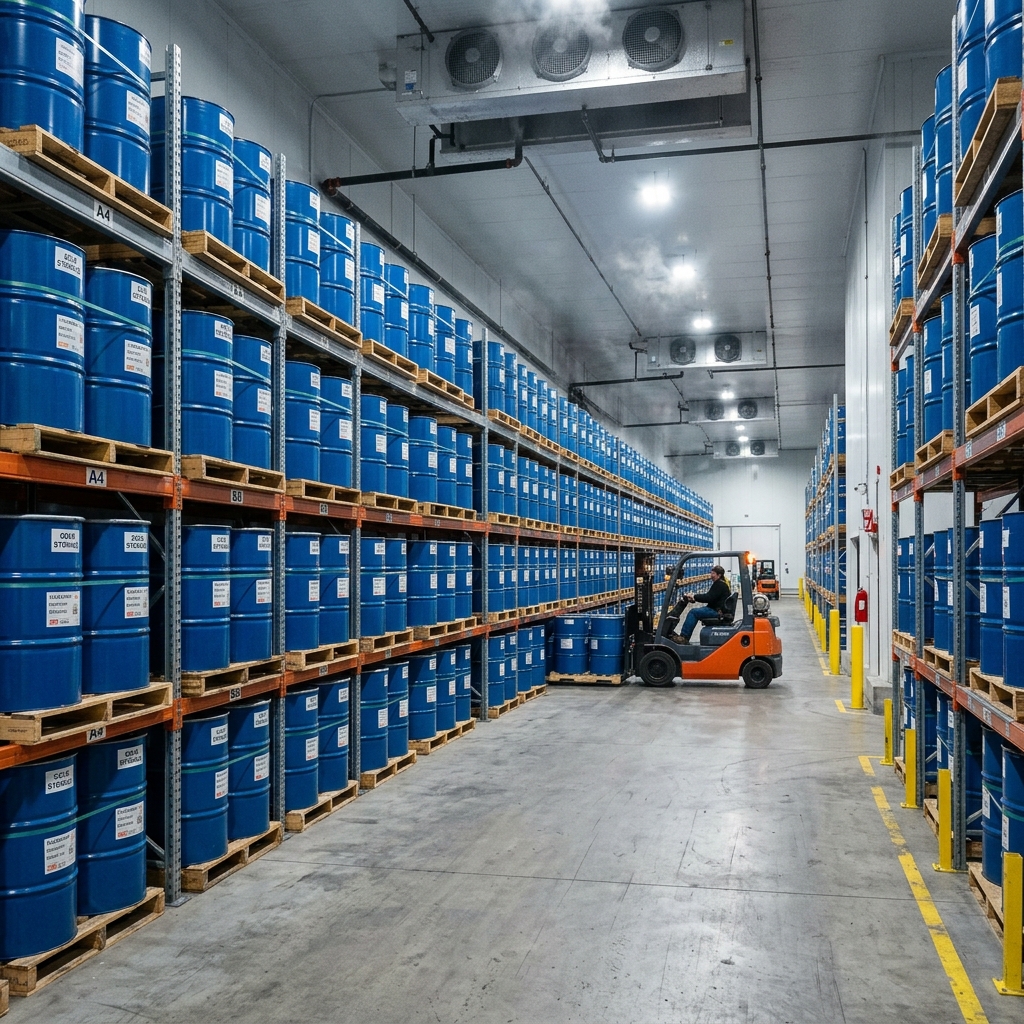 Warehouse with temperature control