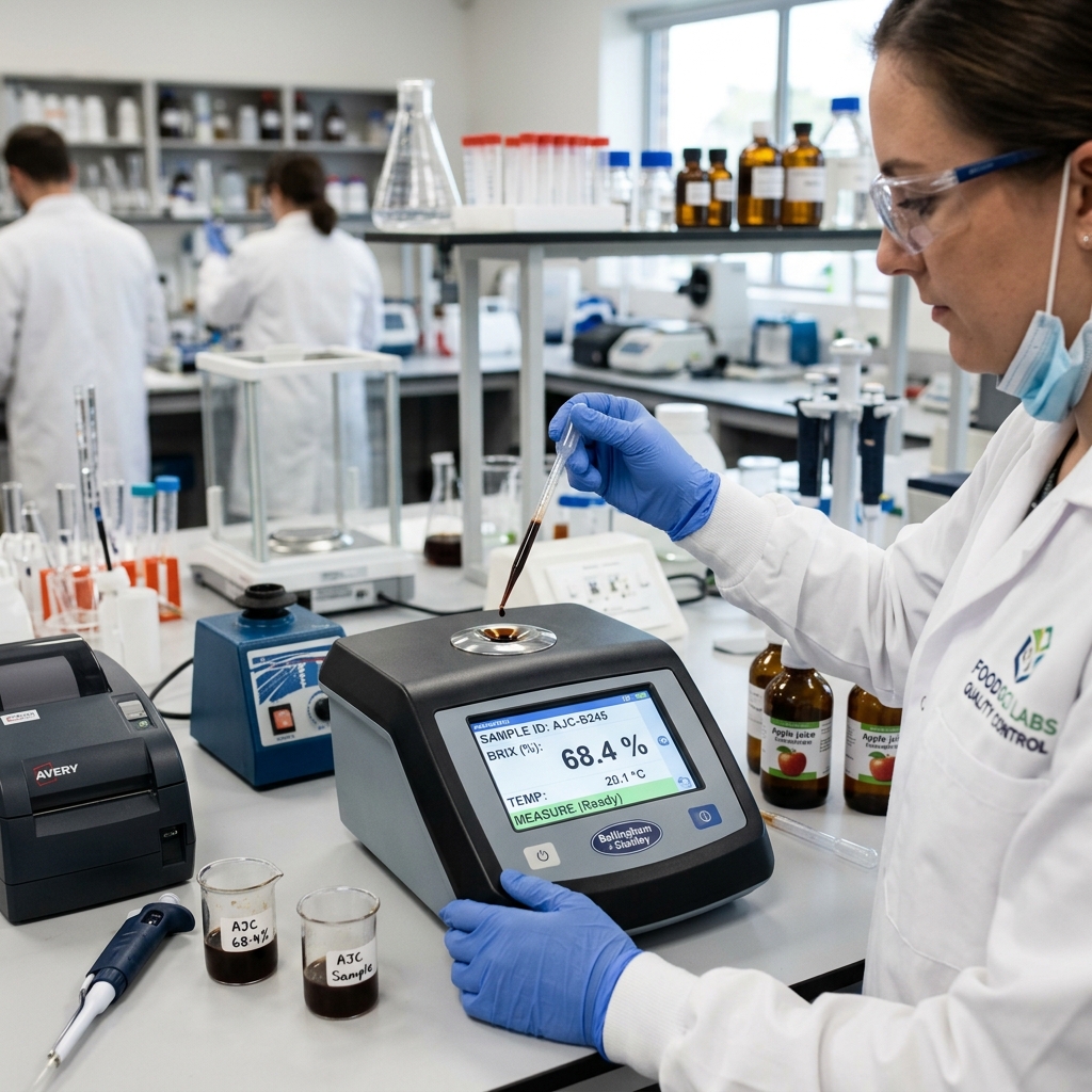 Digital laboratory refractometer