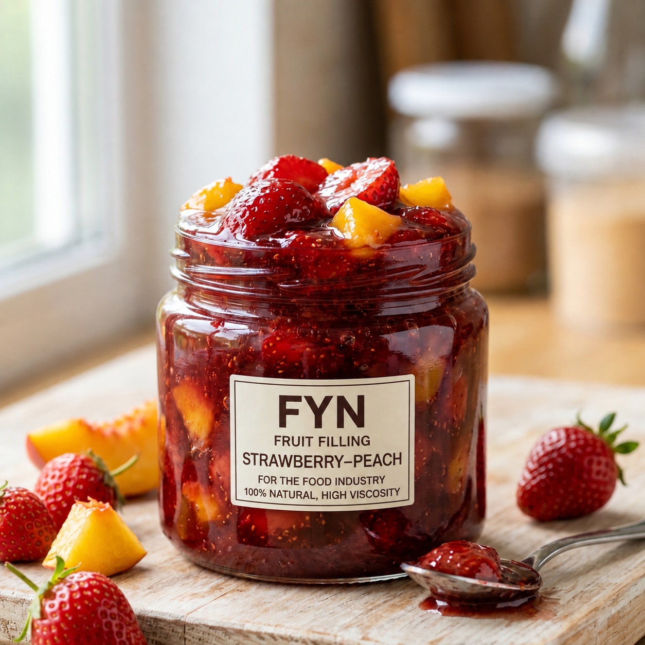 Fruit-and-berry filling (FBF) with pieces