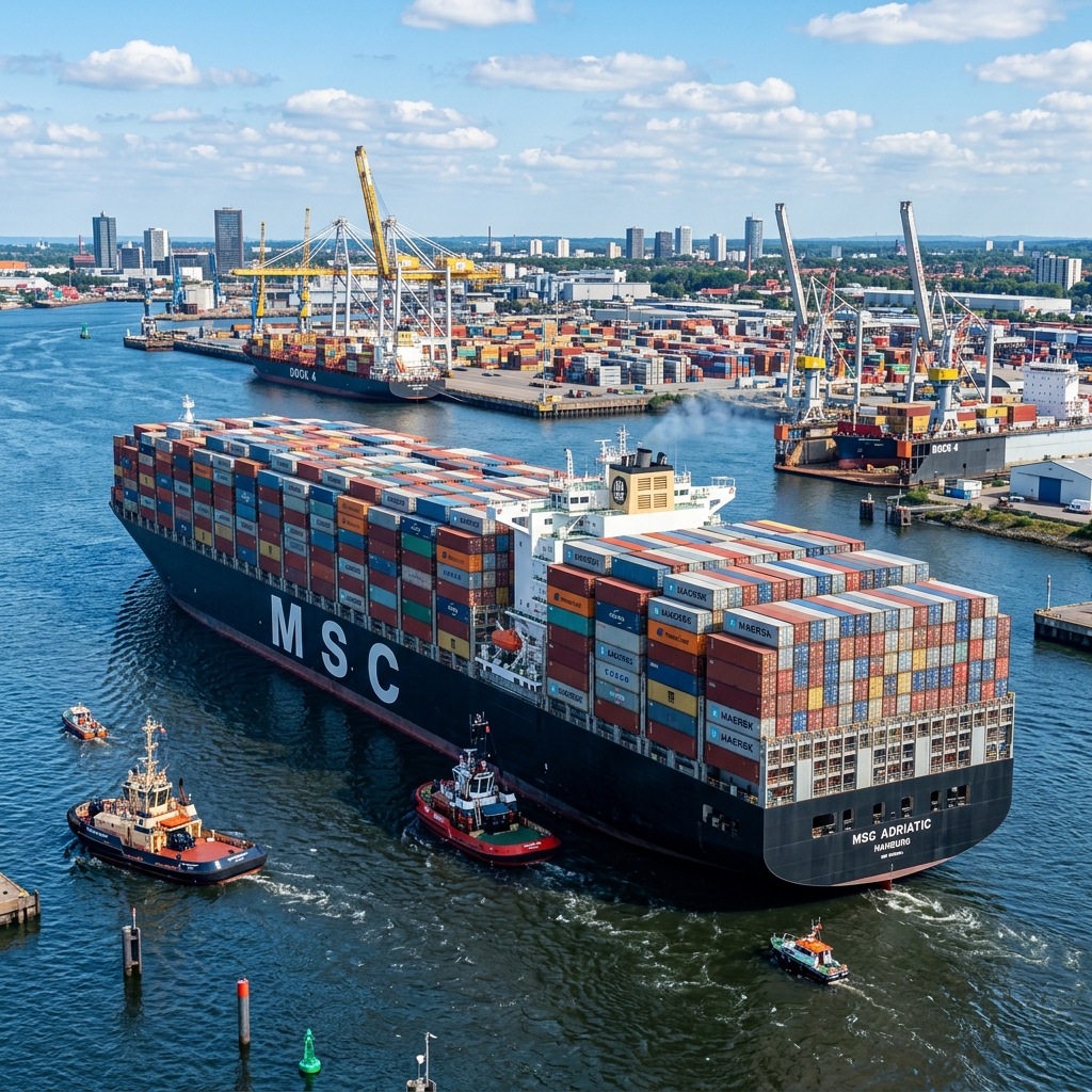 Ocean container ship