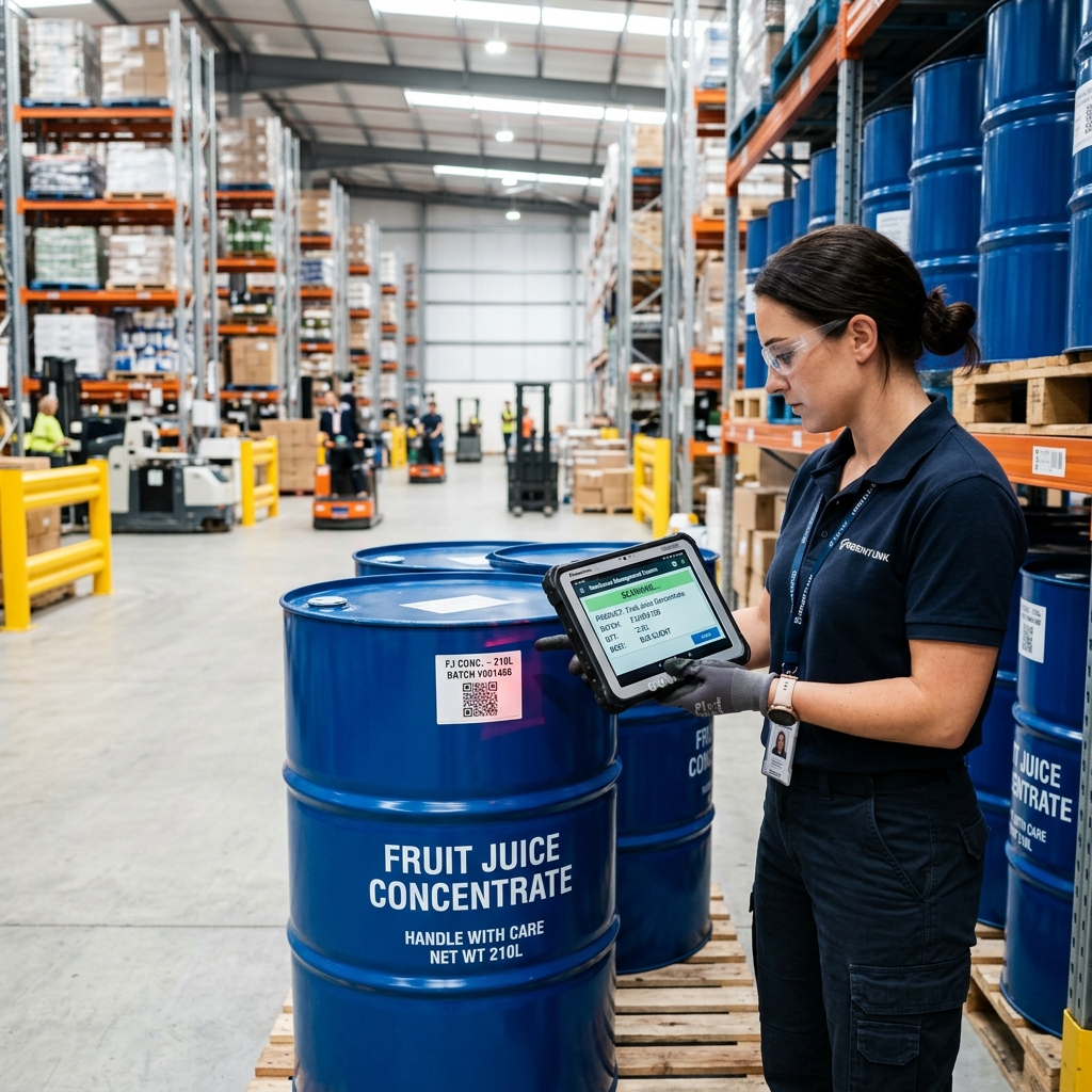 Raw material traceability in the warehouse