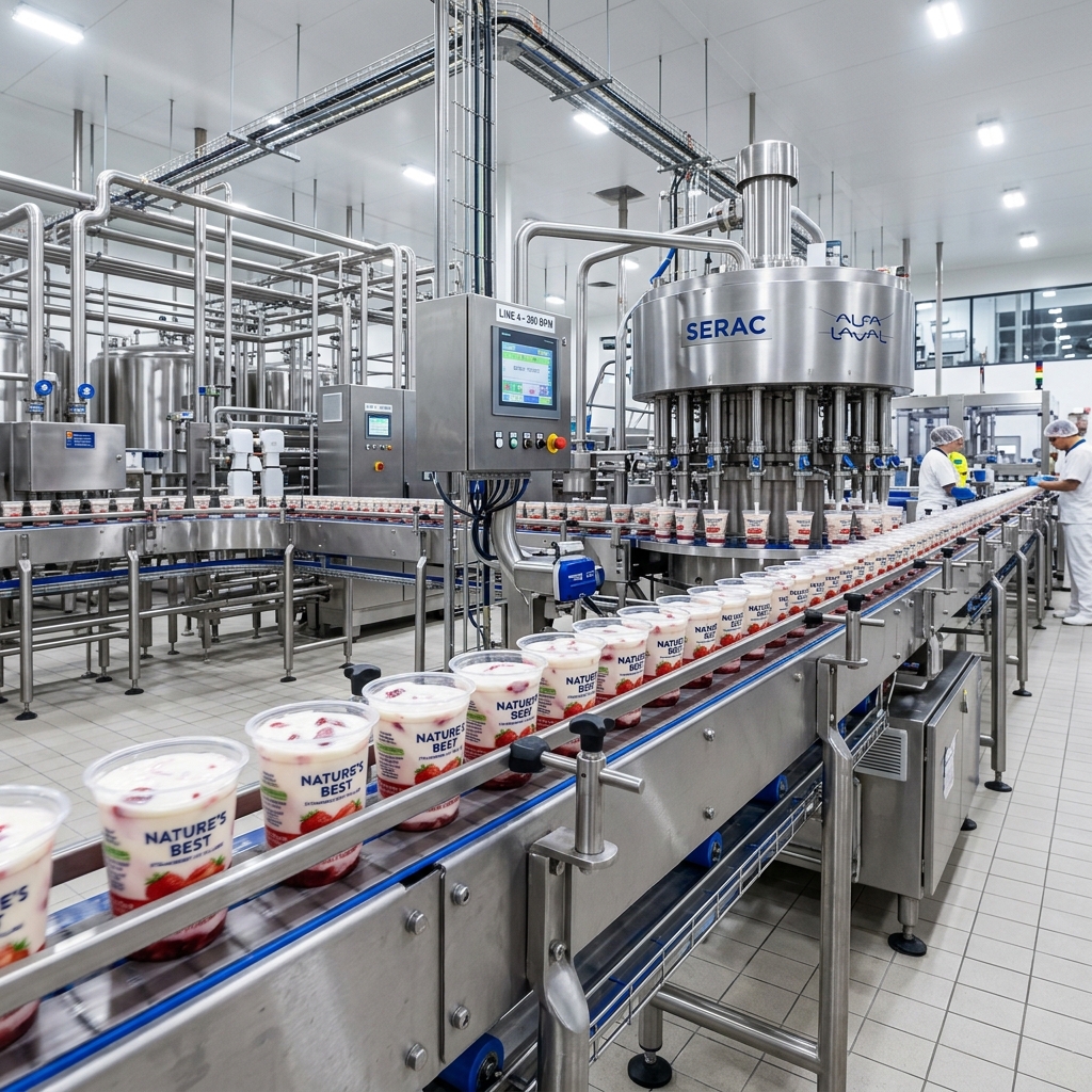 Production of fruit yogurt