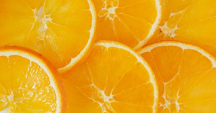 Fresh and juicy orange slices